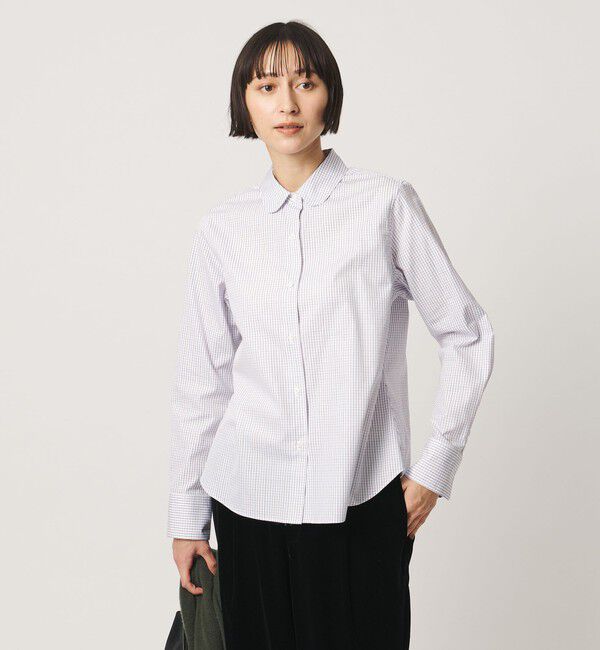 UNITED ARROWS「SOKTAS ラウンドカラー シャツ」|シャツ・ブラウス|