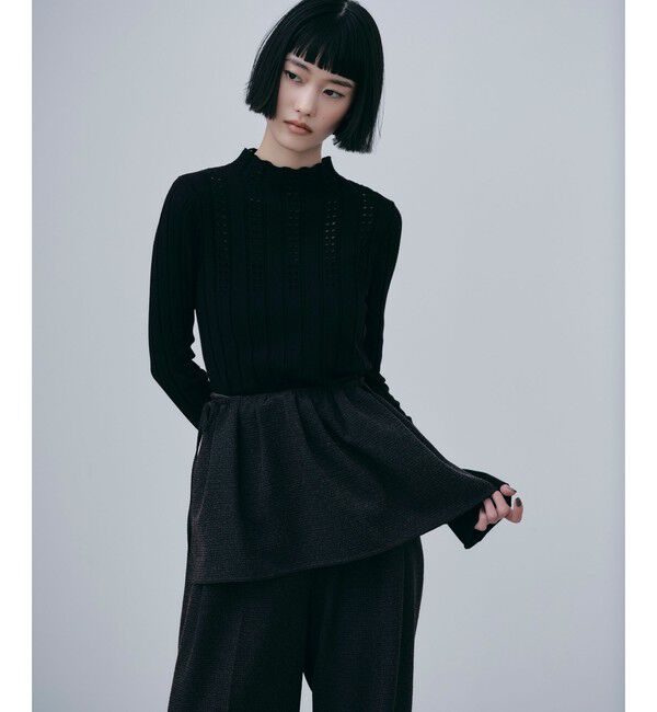 EMMEL REFINES「＜EMMEL REFINES＞EM アイレット ボトルネック ニット」|ニット・セーター|