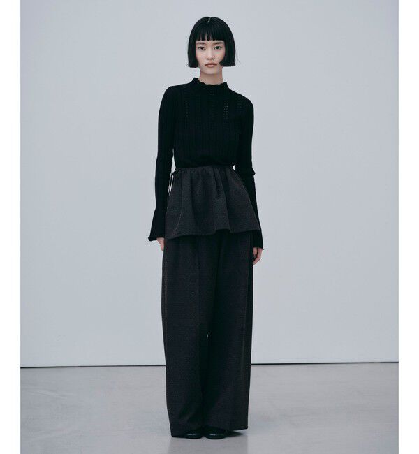 EMMEL REFINES「＜EMMEL REFINES＞EM アイレット ボトルネック ニット」|ニット・セーター|